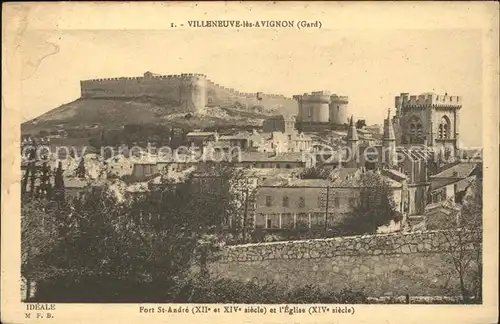 Villeneuve les Avignon Fort Saint Andre Eglise XIV siecle Kat. Villeneuve les Avignon