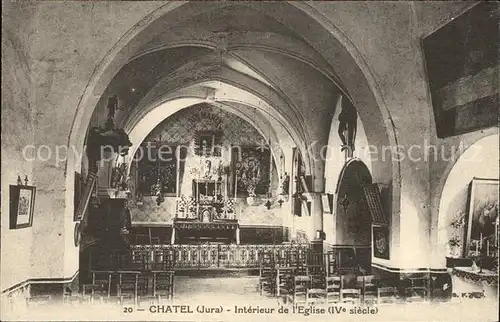 Chatel de Joux Interieur de l Eglise IV siecle Kat. Chatel de Joux