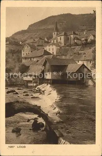 Lods Doubs Vue partielle Eglise La Loue Kat. Lods