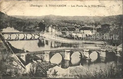 Terrasson Lavilledieu Les Ponts de la Ville Basse Kat. Terrasson Lavilledieu