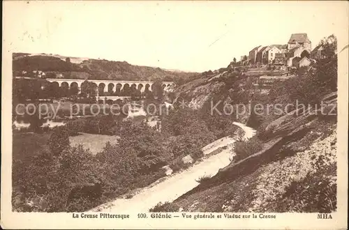 Glenic Vue generale et Viaduc sur la Creuse Kat. Glenic