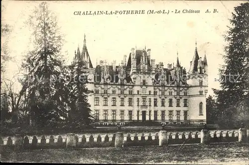 Challain la Potherie Chateau Kat. Challain la Potherie