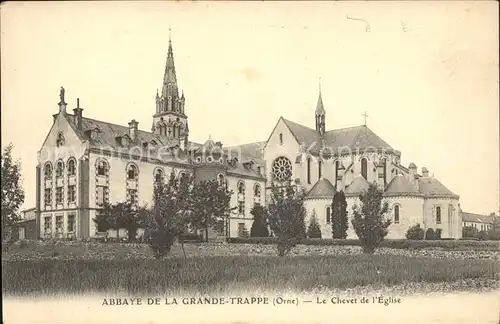 Soligny la Trappe Abbaye de la Grande Trappe Chevet de l Eglise Kat. Soligny la Trappe