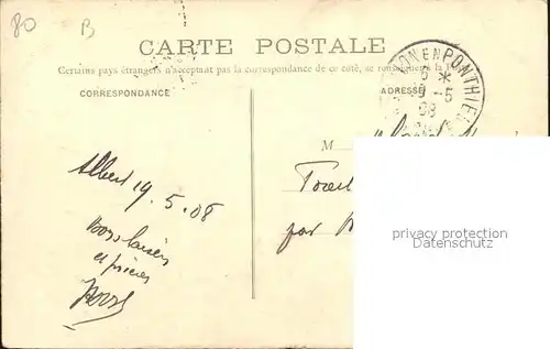 Albert Somme Basilique Notre Dame de Brebieres La Chaire Stempel auf AK Kat. Albert