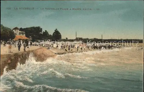 La Rochelle Normande Nouvelle Plage a maree haute Kat. La Rochelle Normande