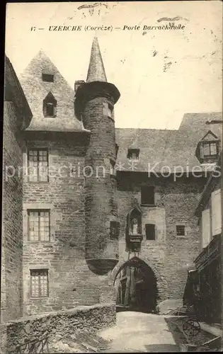 Uzerche Porte Barrachaude Kat. Uzerche