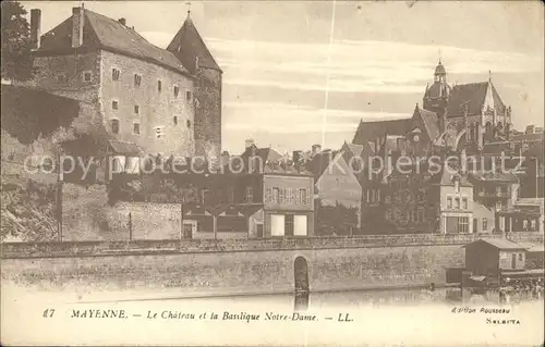 Mayenne Chateau Basilique de Notre Dame Kat. Mayenne