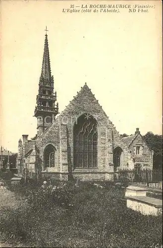 La Roche Maurice Eglise cote de l Abside Kat. La Roche Maurice