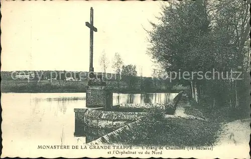 Soligny la Trappe Monastere de la Grande Trappe Etang de Chaumont Croix Orphelinat Kat. Soligny la Trappe