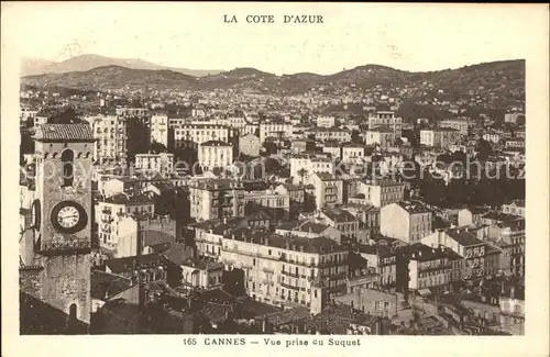 Cannes Alpes Maritimes Vue prise du Suquet Kat. Cannes