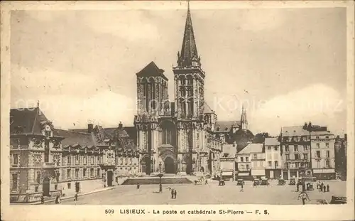 Lisieux Poste et Cathedrale Saint Pierre Kat. Lisieux