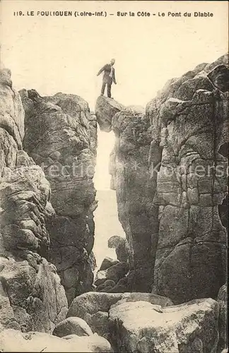 Le Pouliguen Pont du Diable sur la cote Kat. Le Pouliguen