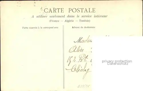 Lorient Morbihan Bretagne Casernes et l avant port de guerre Stempel auf AK Kat. Lorient