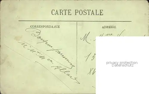 Le Treport Vue prise du Pont Tournant Stempel auf AK Kat. Le Treport