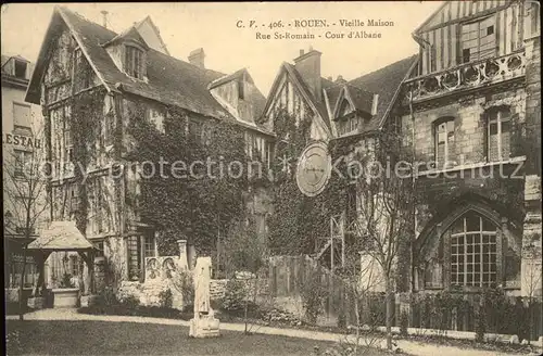 Rouen Vieille Maison Rue Saint Romain Cour d Albane Kat. Rouen