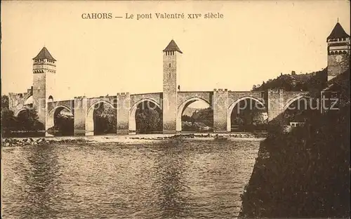 Cahors Pont Valentre XIV siecle Kat. Cahors
