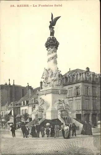 Reims Champagne Ardenne Fontaine Sube Kat. Reims