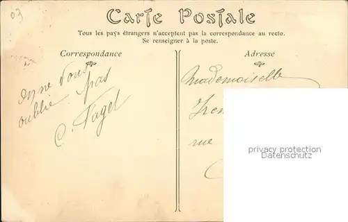 Vichy Allier Rue du Casino Stempel auf AK Kat. Vichy