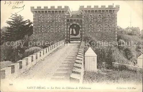 Saint Briac sur Mer Porte du Chateau de Villebresme Kat. Saint Briac sur Mer