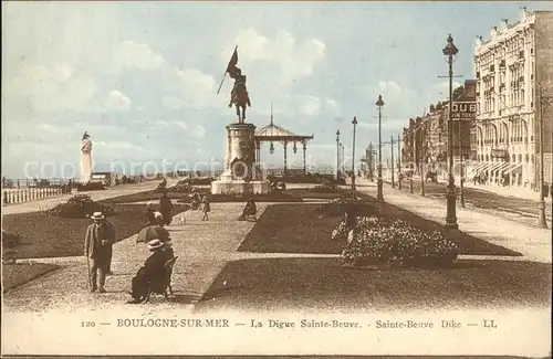 Boulogne sur Mer Digue Sainte Beuve Monument Kat. Boulogne sur Mer