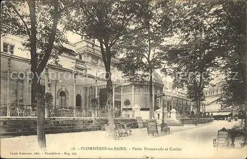 Plombieres les Bains Vosges Petite Promenade et Casino Kat. Plombieres les Bains