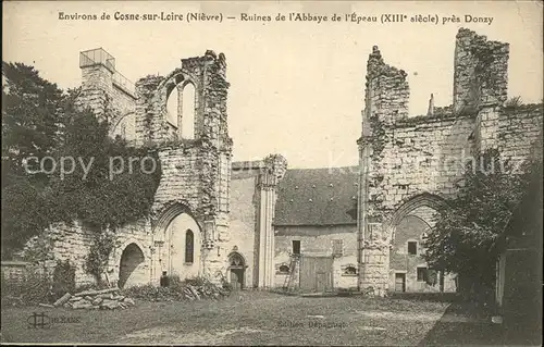 Donzy Ruines de l Abbaye de l Epeau XIII siecle Kat. Donzy