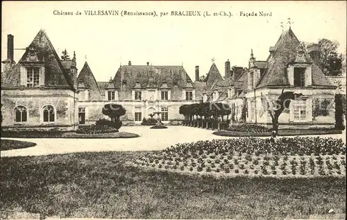 Bracieux Chateau de Villesavin Renaissance Facade Nord Kat. Bracieux