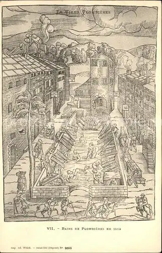 Plombieres les Bains Vosges Le Vieux Plombieres en 1553 Kat. Plombieres les Bains