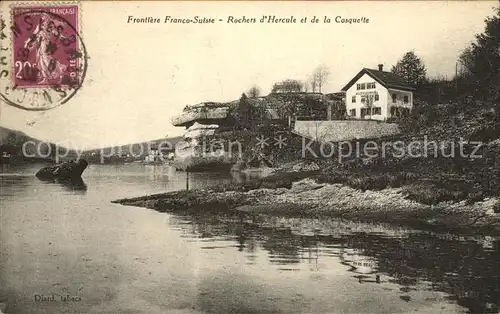 La Chaux Doubs Rochers d Hercule et de la Casquette Frontiere Franco Suisse Kat. La Chaux