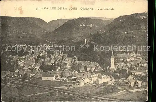 Ornans Vue generale Vallee de la Loue Kat. Ornans
