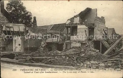 Vaux Metz Campagne Carrefour de Vaux Ruines Grande Guerre 1. Weltkrieg Kat. Vaux