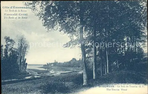 Saint Servan Ille et Vilaine Bois de Troctin Bords de la Rance Kat. Saint Malo