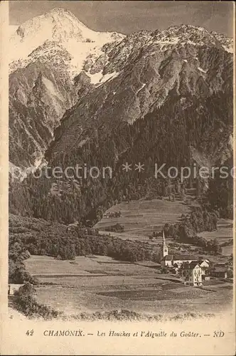 Les Houches Panorama Aiguille du Gouter Kat. Les Houches