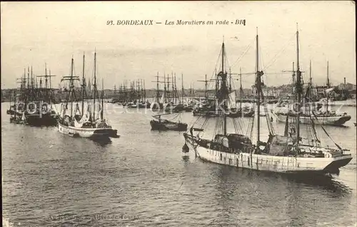 Bordeaux Les Morutiers en rade Bateau Kat. Bordeaux