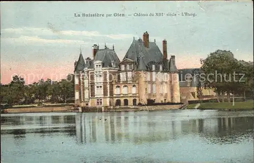 La Buissiere Chateau du XIII siecle Etang Kat. La Buissiere
