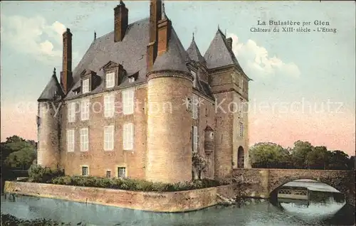 La Buissiere Chateau du XIII siecle Etang Kat. La Buissiere