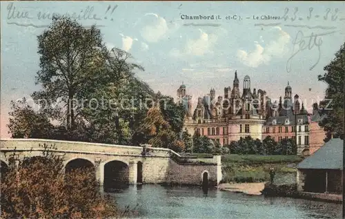 Chambord Blois Chateau Pont Kat. Chambord