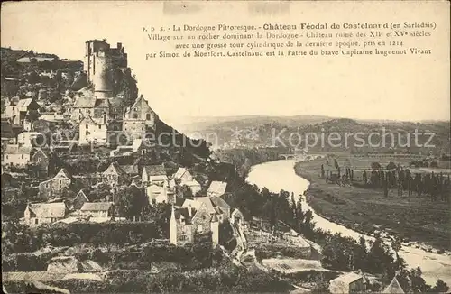 Castelnaud la Chapelle Chateau Feodal Histoire Kat. Castelnaud la Chapelle