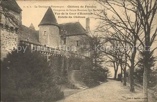 Sainte Mondane Chateau de Fenelon Cour d Honneur Entree Kat. Sainte Mondane