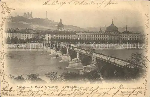 Lyon France Pont de la Guillottiere Hotel Dieu Kat. Lyon