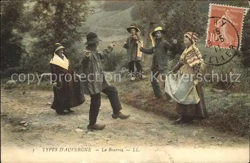 Vichy Allier La Bourree Types d Auvergne Dance Kat. Vichy