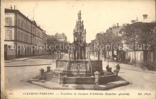 Clermont Ferrand Fontaine de Jacques d Amboise Kat. Clermont Ferrand