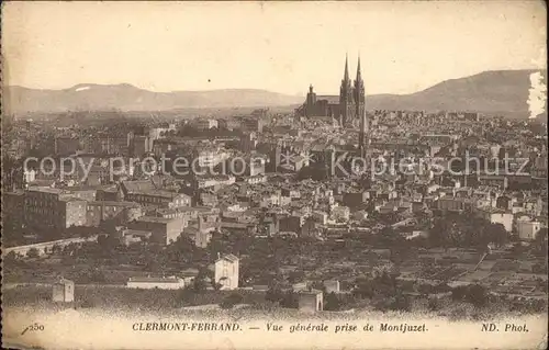 Clermont Ferrand Vue generale prise de Montjuzet Cathedrale Kat. Clermont Ferrand
