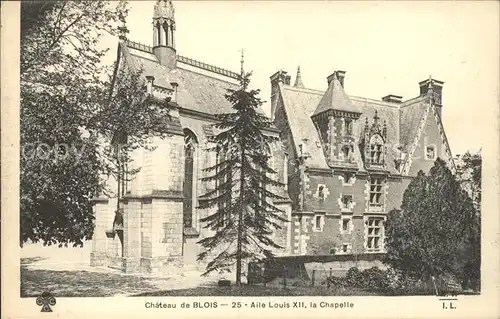 Blois Loir et Cher Chateau Aile Louis XII Chapelle Kat. Blois