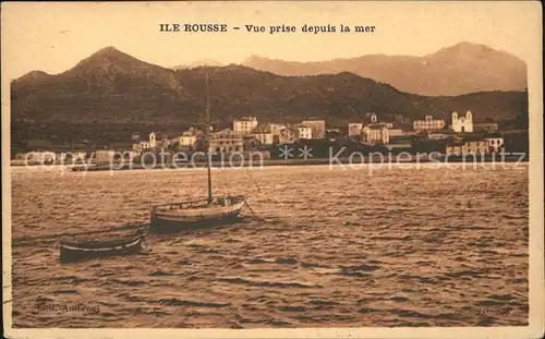 L Ile Rousse Vue prise depuis la mer Bateau Kat. L Ile Rousse