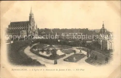 Bonsecours France Eglise et Monument Jeanne d Arc Kat. Bonsecours