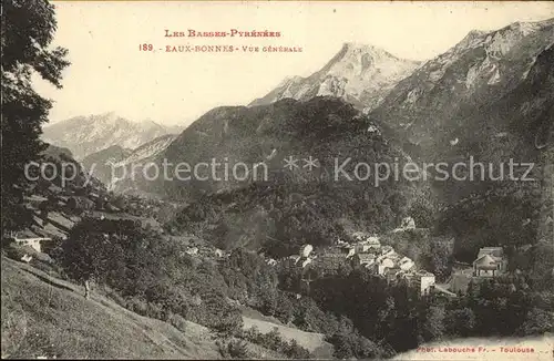 Eaux Bonnes Vue generale Basses Pyrenees Kat. Eaux Bonnes