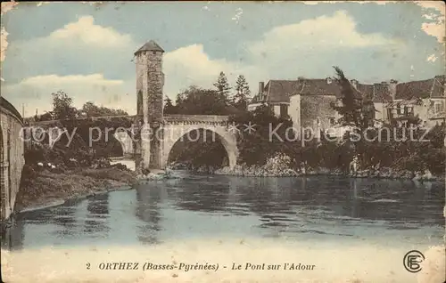 Orthez Pont sur l Adour Kat. Orthez