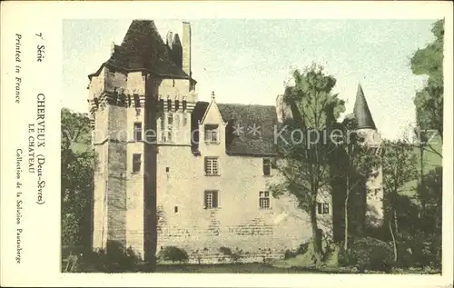 Cherveux Chateau Histoire Kat. Cherveux