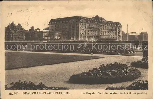 Deauville Plage Fleurie Royal Hotel et les jardins Kat. Deauville